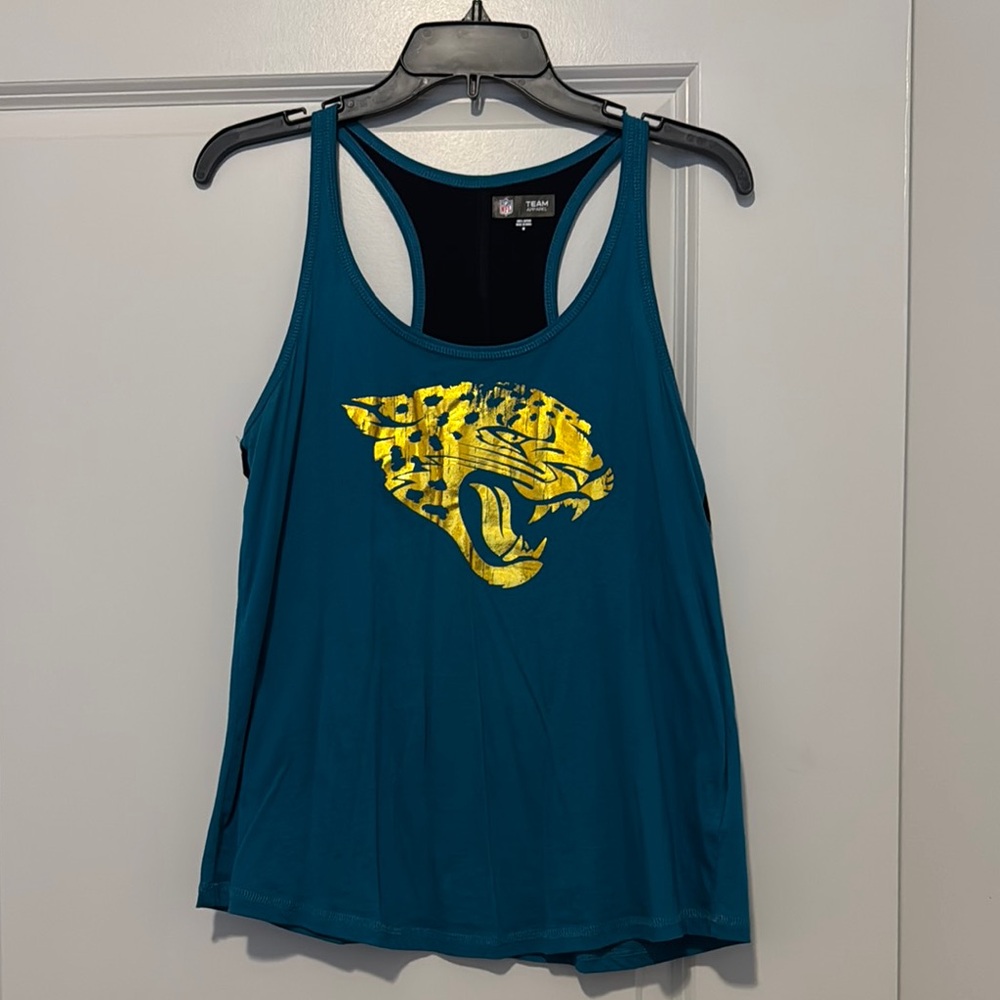 Teal Graphic Jacksonville Jaguars Tank Top